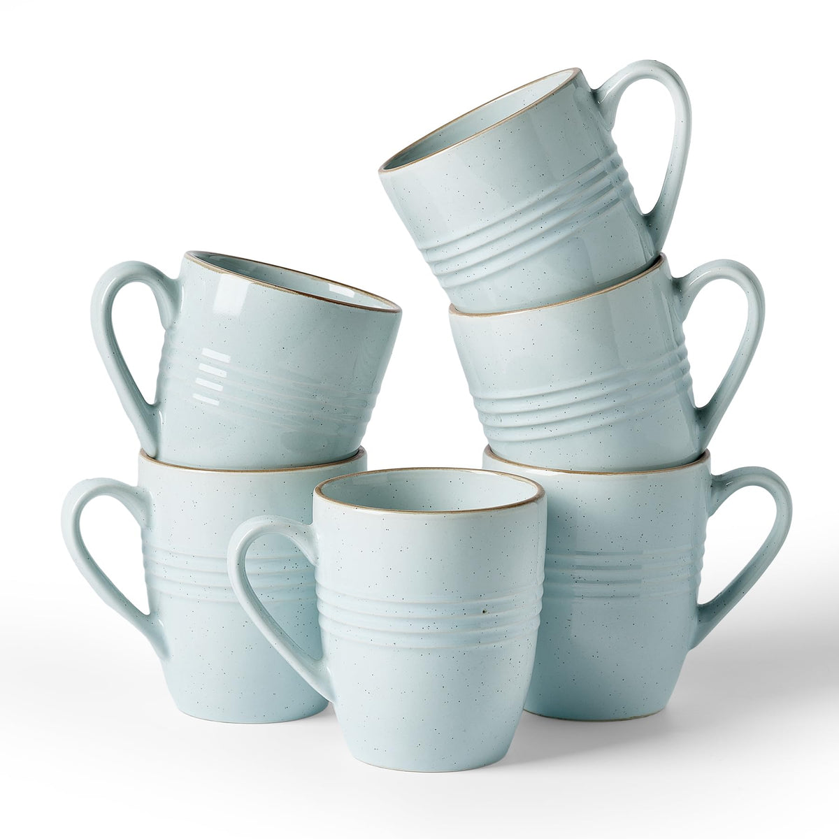 famiware Jupiter Coffee Mugs Set of 4, 13oz Coffee Mug Cups with Handle