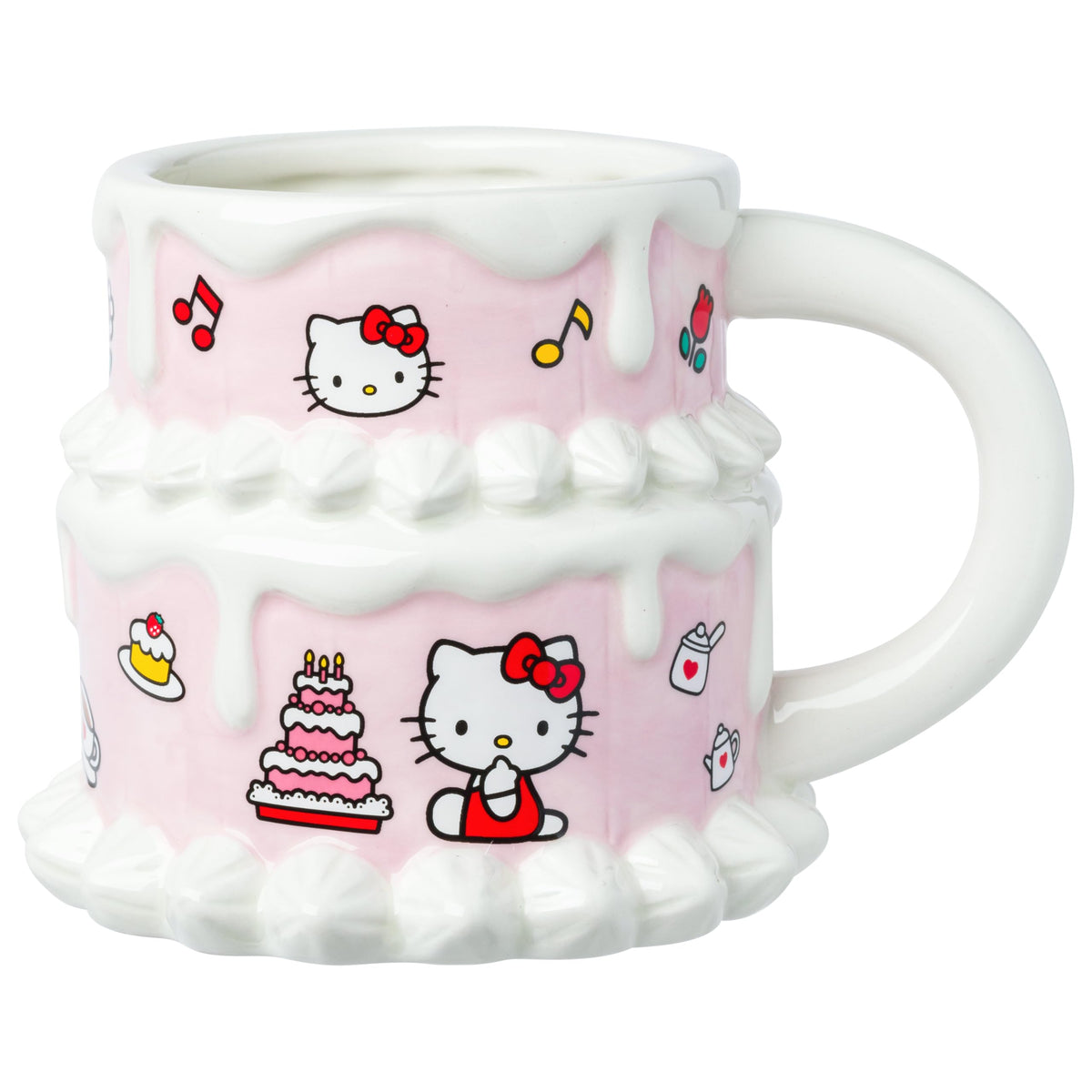 Silver Buffalo Sanrio Hello Kitty Spooky Skeleton, 3D Sculpted Mug, 20oz