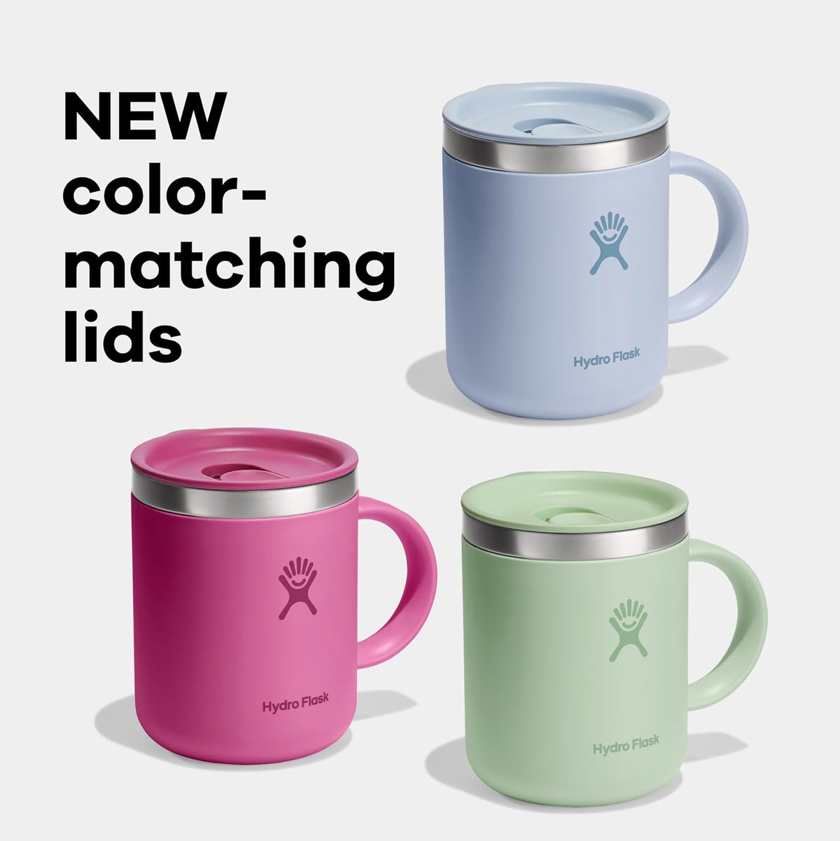 Hydro Flask Coffee Mug – Insulated Stainless Steel, Non Spill, Leak Resistant Travel Mug 12 Oz Agave Green