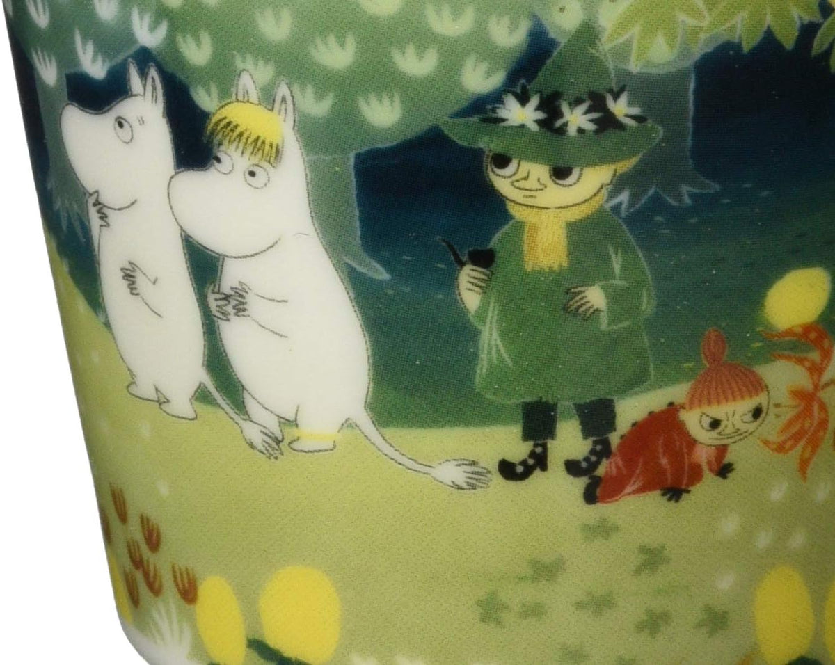 Yamaka Shoten MM3201-35 Moomin Luonto Mug, Large, 16.9 fl oz (500 ml), Hill, Green, Moomin Goods, Scandinavian, Gift, Large, Tableware, Made in Japan