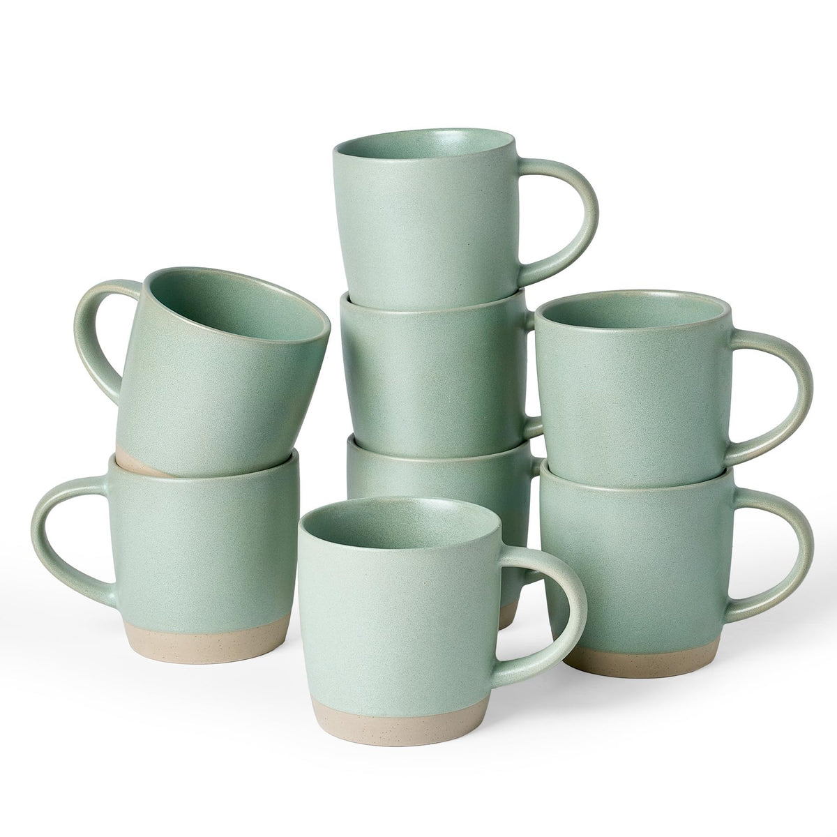 famiware Coffee Mugs Set of 6, 13 oz Mug Set, Ceramic Cup Set with Handle