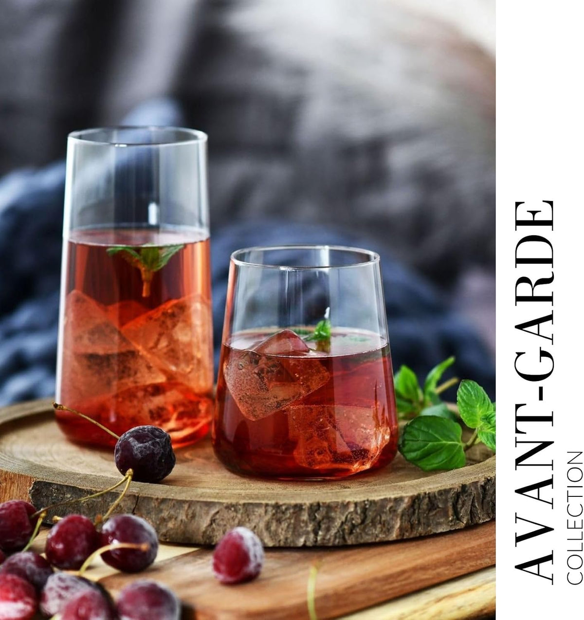 KROSNO Water Glasses Set of 6, 14.5 oz, Avant-Garde Collection
