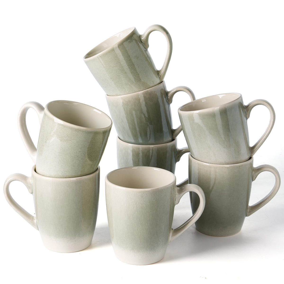 famiware Jupiter Coffee Mugs Set of 4, 13oz Coffee Mug Cups with Handle