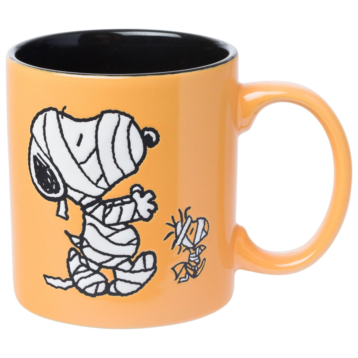 Silver Buffalo Peanuts Snoopy Fall Leaf, Wide Rim Ceramic Mug, 16oz
