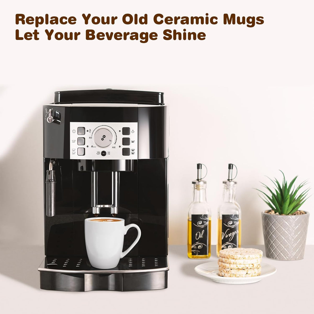 Large Ceramic Coffee Mug 16oz(475ml) Tea Cups Idea Gifts 1 Pack White