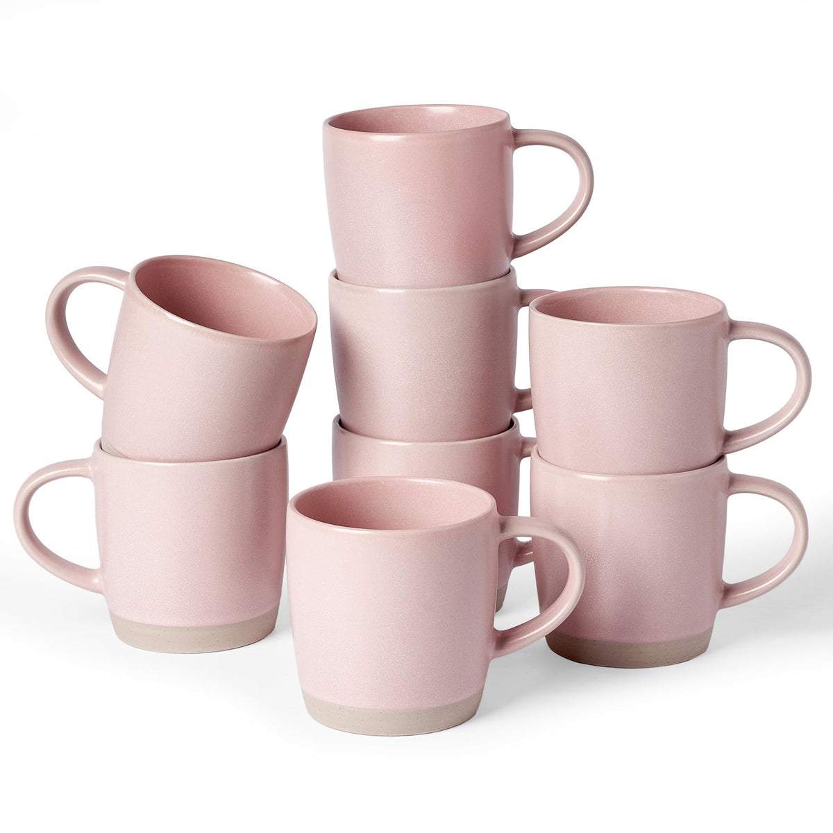 famiware Coffee Mugs Set of 6, 13 oz Mug Set, Ceramic Cup Set with Handle