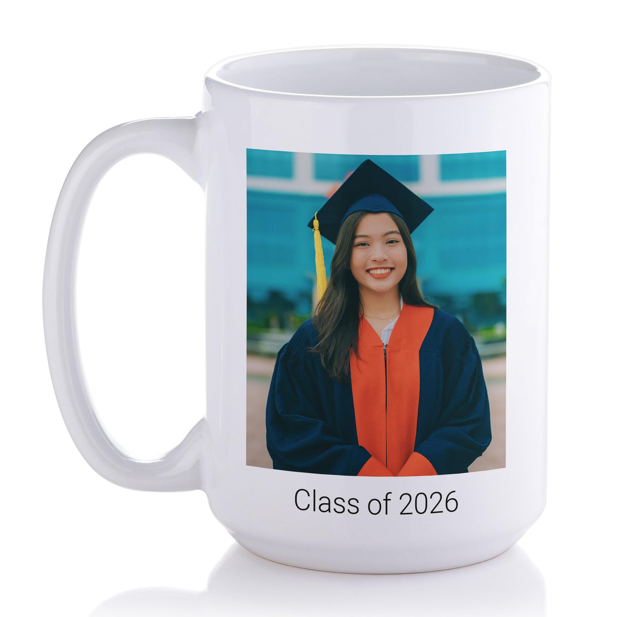 Lifetime Creations Custom New Baby Photo Mug with Text: Personalized Coffee Cup, 15 ounces, Custom Newborn Photo Gift for New Parents, New Mom Keepsake, Baby Name Announcement, Printed in USA