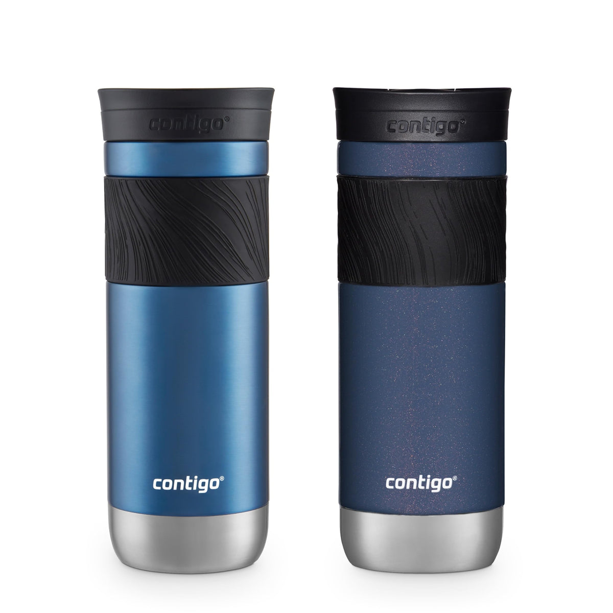 Contigo Byron Vacuum-Insulated Stainless Steel Travel Mug with Leak-Proof Lid Reusable Coffee Mug or Water Bottle BPA-Free 16oz Licorice Keeps Beverages Hot for 6 Hours or Cold for 12 Hours