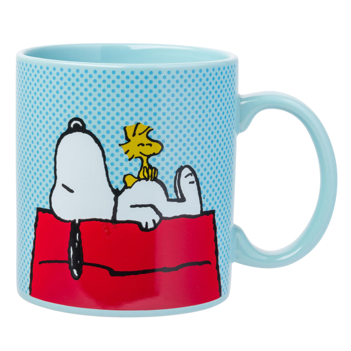 Silver Buffalo Peanuts Snoopy Fall Leaf, Wide Rim Ceramic Mug, 16oz