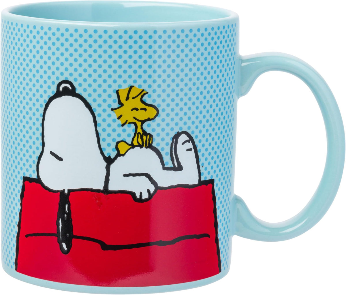 Silver Buffalo Peanuts Snoopy Fall Leaf, Wide Rim Ceramic Mug, 16oz