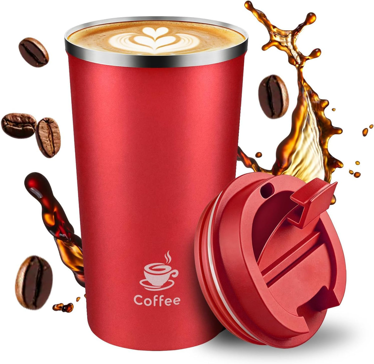 17oz Travel Coffee Mug ,Leakproof Vacuum Coffee Cup Insulated Tumbler