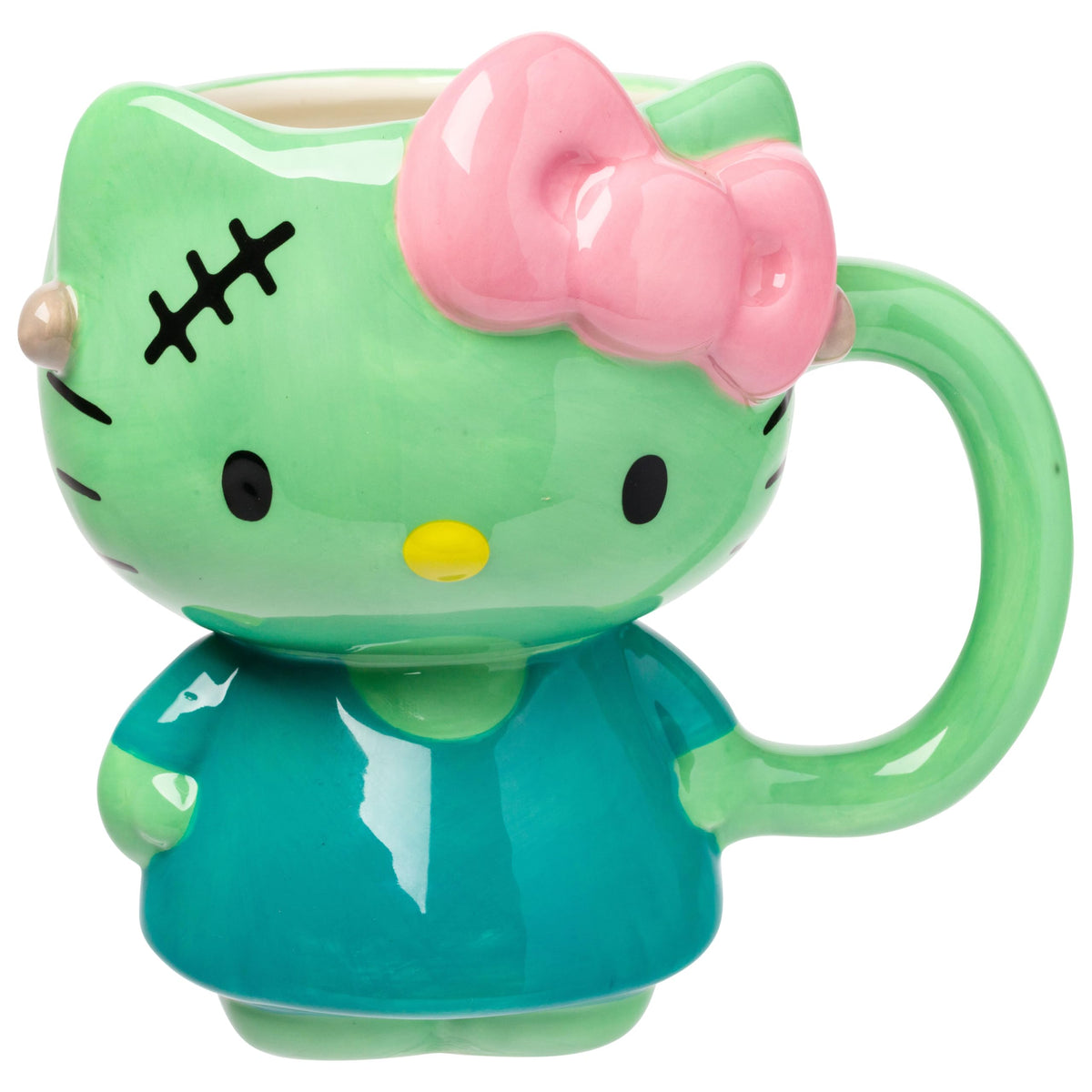 Silver Buffalo Sanrio Hello Kitty Spooky Skeleton, 3D Sculpted Mug, 20oz