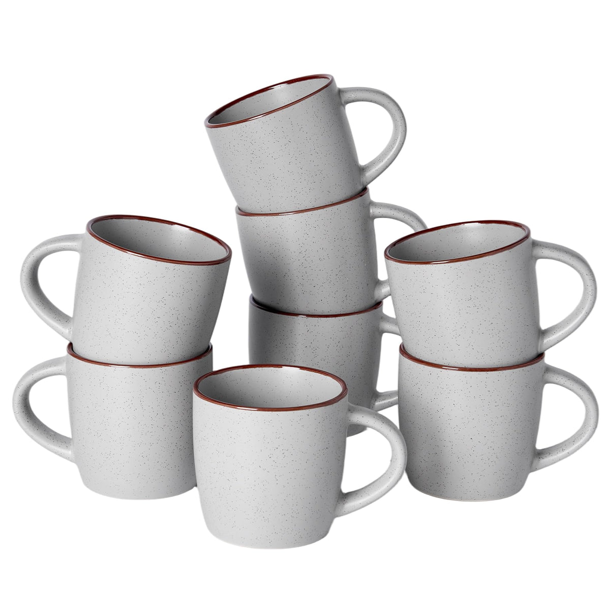 famiware Mercury Coffee Mugs 13 oz, Coffee Mugs Set of 4 with Handle, Cups for Latte, Hot Tea, Cappuccino, Mocha, Cocoa, Multi-color
