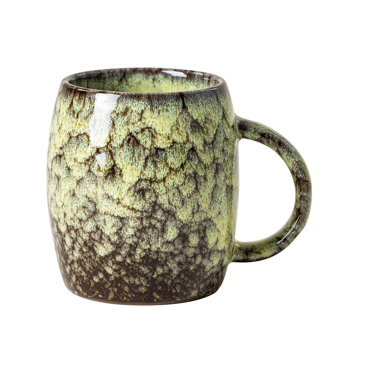 Deep Cobalt Ceramic Mug, 14oz Reactive Glaze Coffee Mug, Office Gift