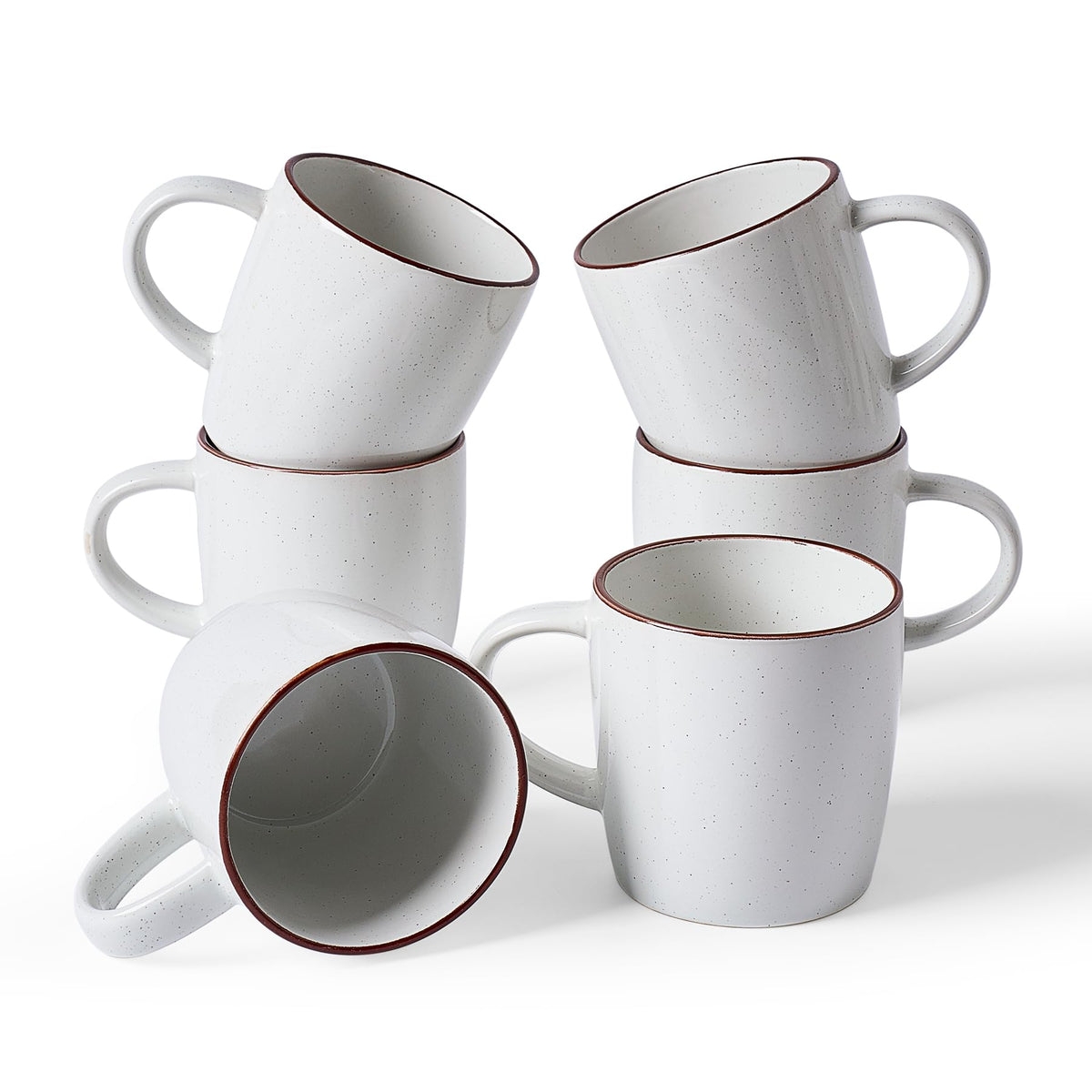 famiware Mercury Coffee Mugs 13 oz, Coffee Mugs Set of 4 with Handle, Cups for Latte, Hot Tea, Cappuccino, Mocha, Cocoa, Multi-color
