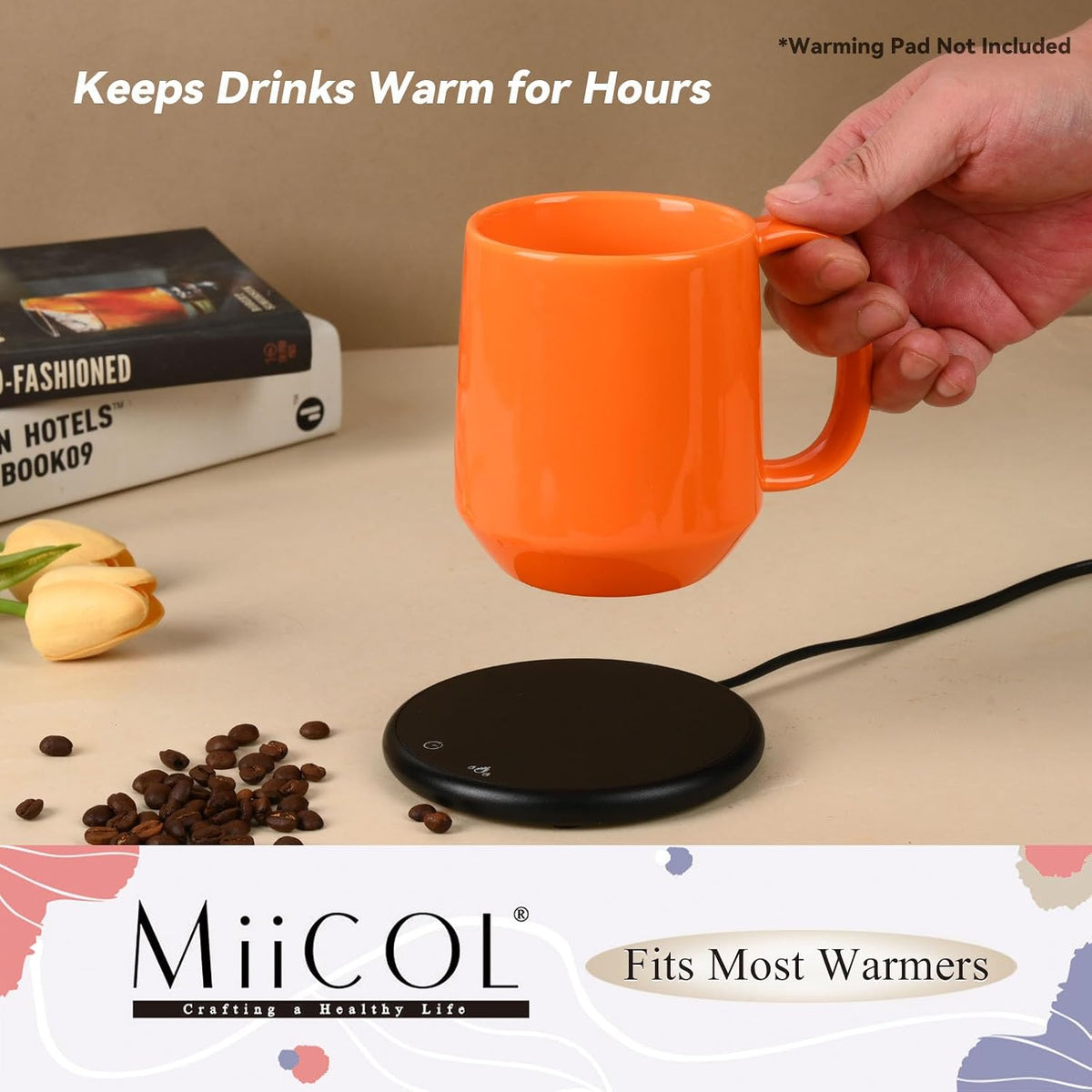 Miicol Ceramic Coffee Mug, 16 oz Large Coffee Cup, Tea Mug with Handle
