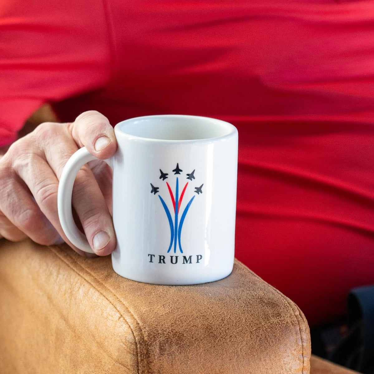 Trump Airplane Mug – 11 oz Ceramic Patriotic Coffee Mug – Made in America
