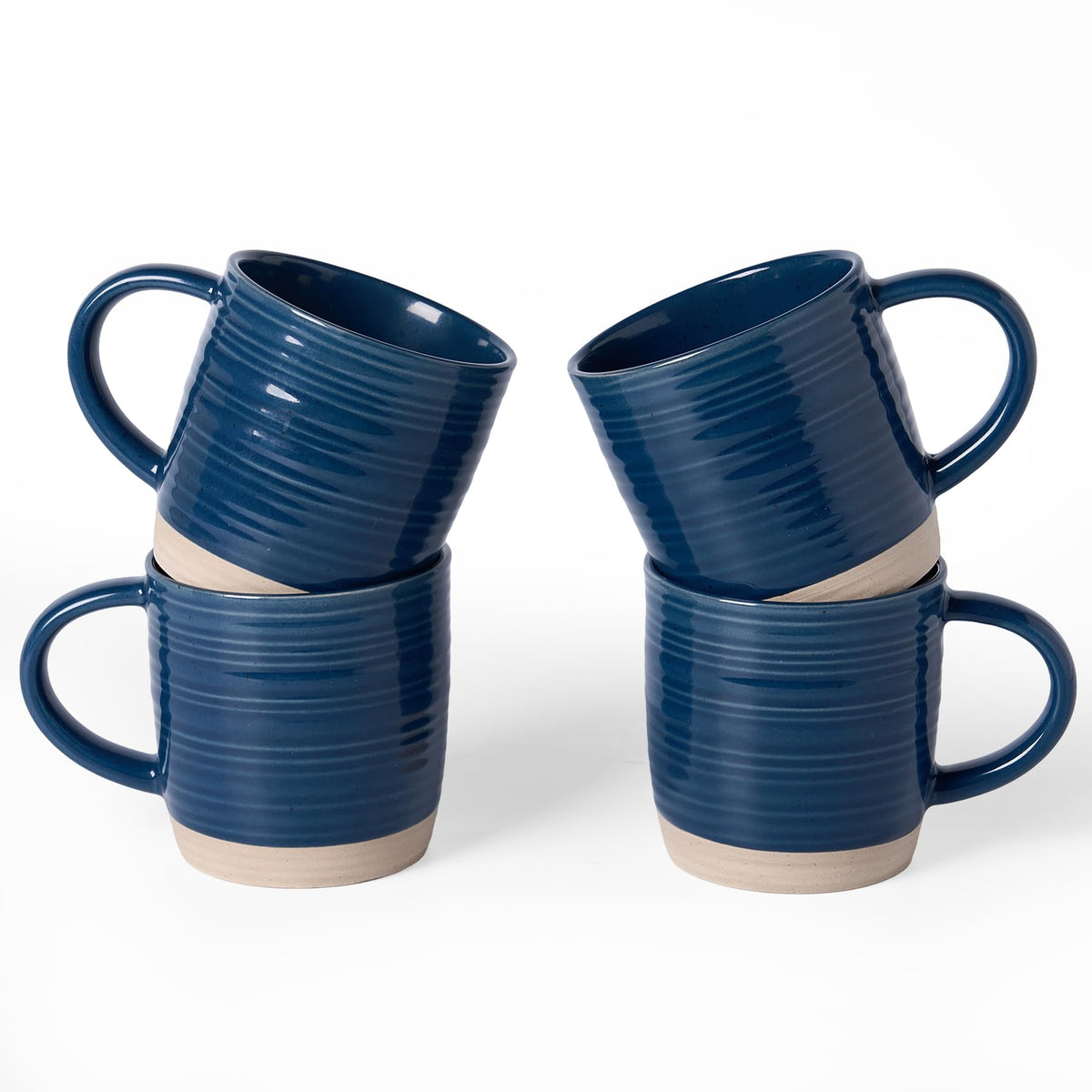 famiware Coffee Mugs Set of 6, 13 oz Mug Set, Ceramic Cup Set with Handle