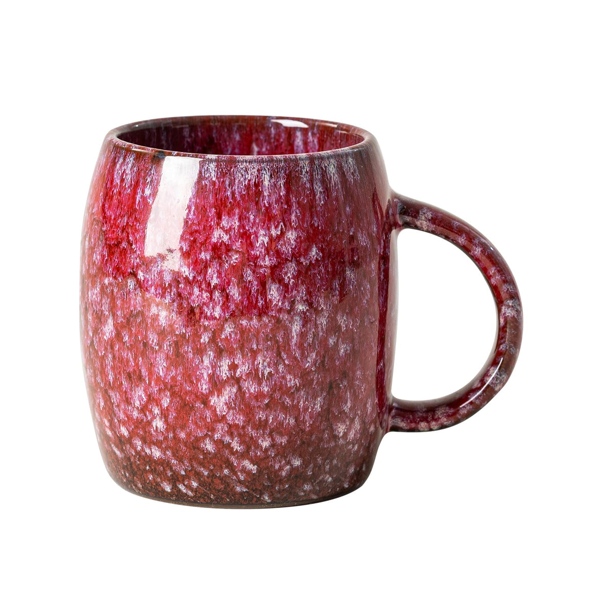 Deep Cobalt Ceramic Mug, 14oz Reactive Glaze Coffee Mug, Office Gift