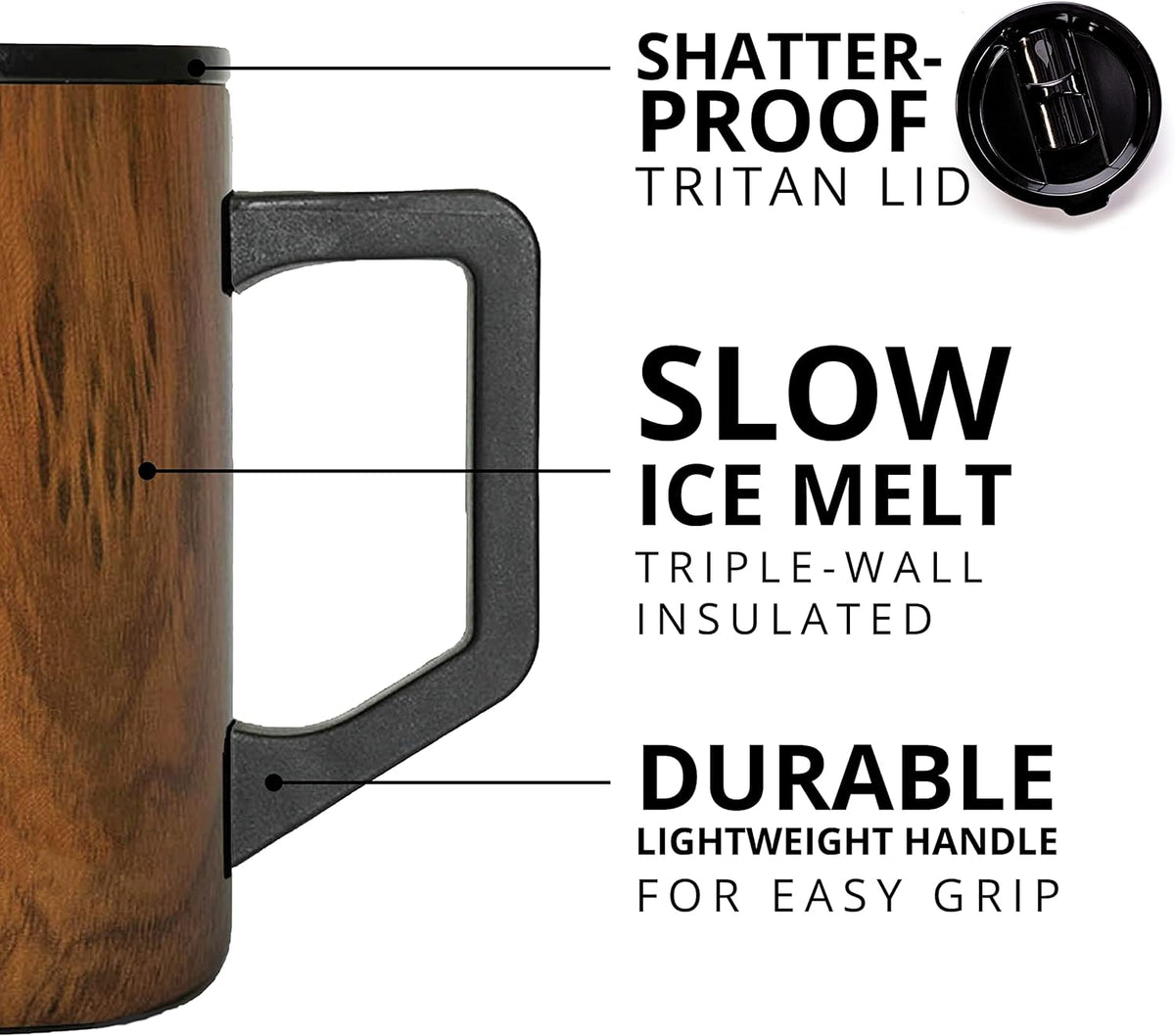 Elemental Summit 16oz Insulated Coffee Mug Stainless Steel Cup w/Lid
