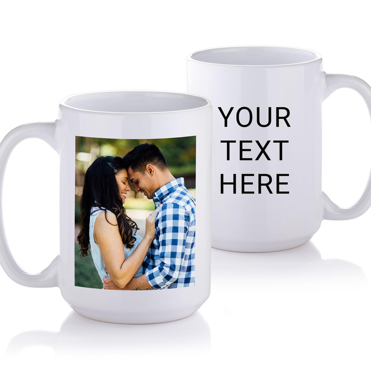 Lifetime Creations Custom New Baby Photo Mug with Text: Personalized Coffee Cup, 15 ounces, Custom Newborn Photo Gift for New Parents, New Mom Keepsake, Baby Name Announcement, Printed in USA