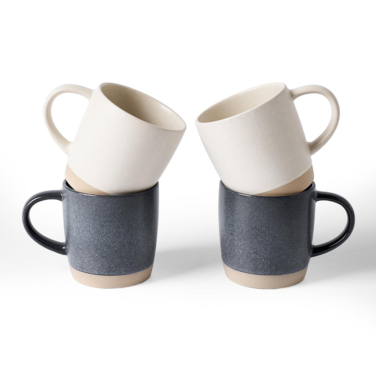 famiware Coffee Mugs Set of 6, 13 oz Mug Set, Ceramic Cup Set with Handle