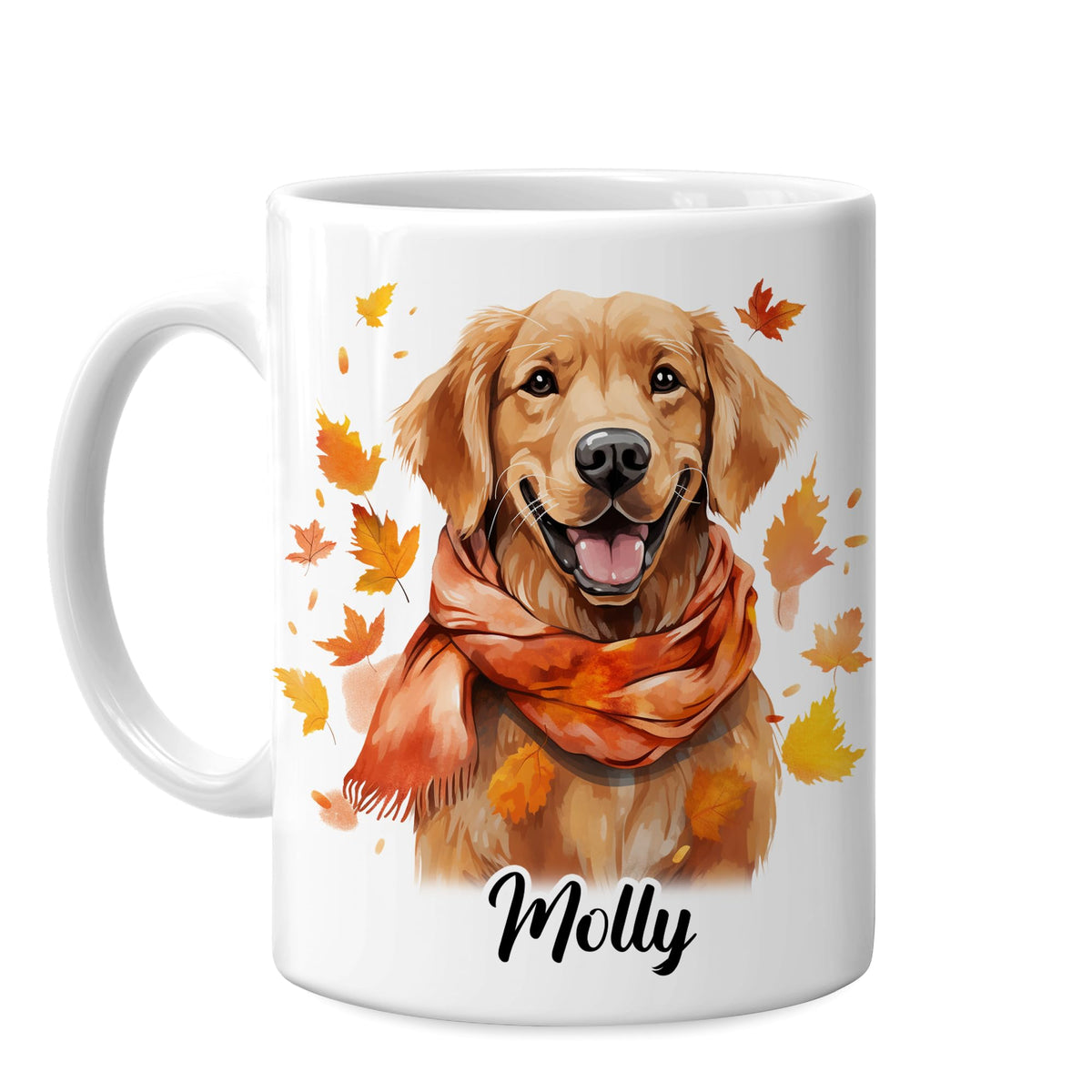 Hyturtle Fall Highland Cow Maple Leave Coffee Mug with Spoon Gift For Women