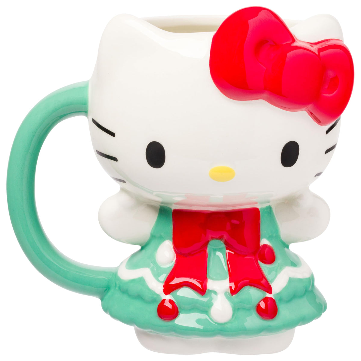 Silver Buffalo Sanrio Hello Kitty Spooky Skeleton, 3D Sculpted Mug, 20oz