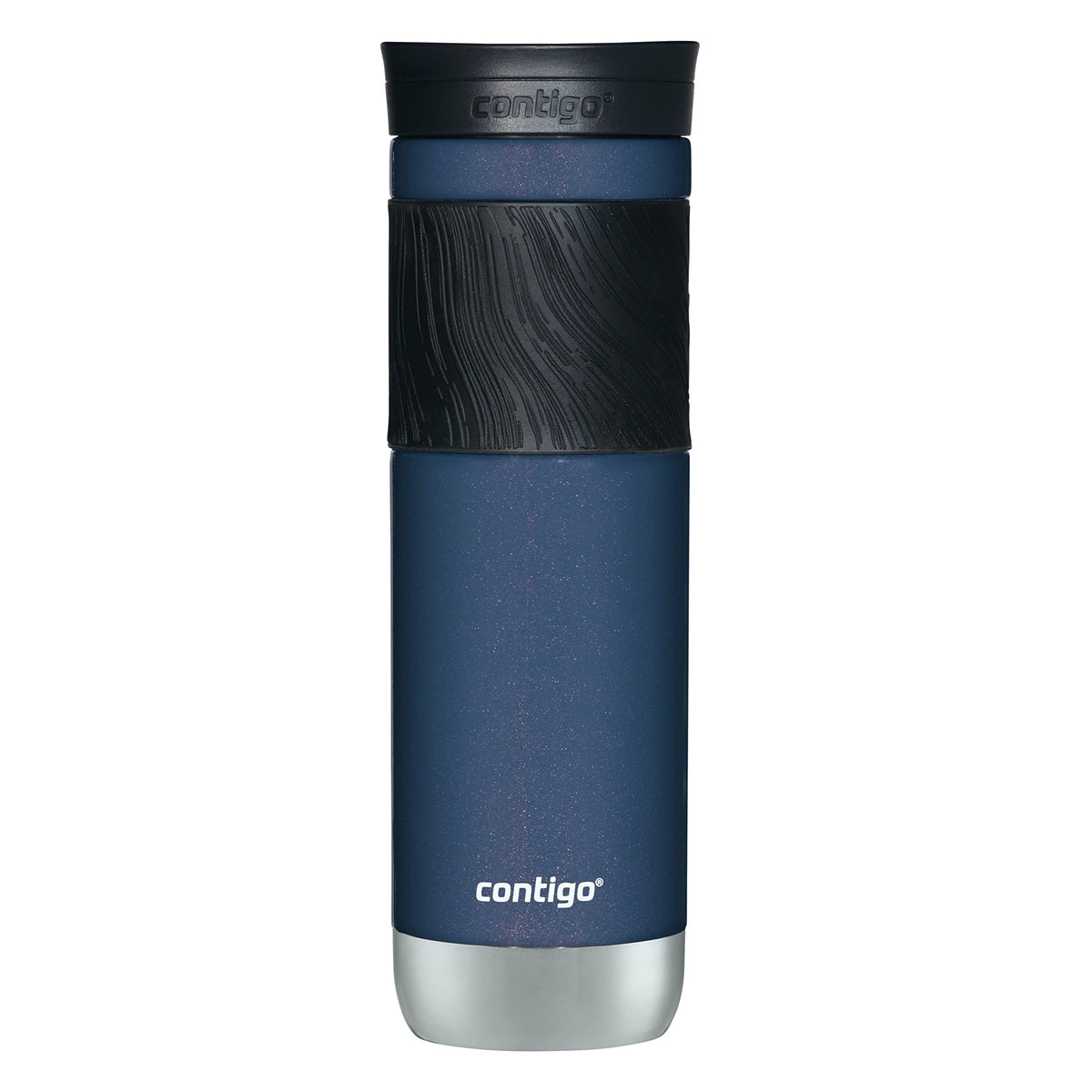 Contigo Byron 2.0 Stainless Steel Travel Mug with Snapseal Lid and Grip, 24oz, Midnight Berry, BPA Free and Leak Proof
