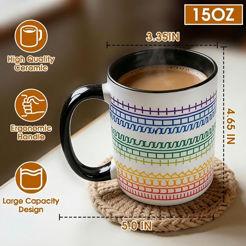 Funny Coffee Mugs for Women Men,15oz Hidden Message Ceramic Cup