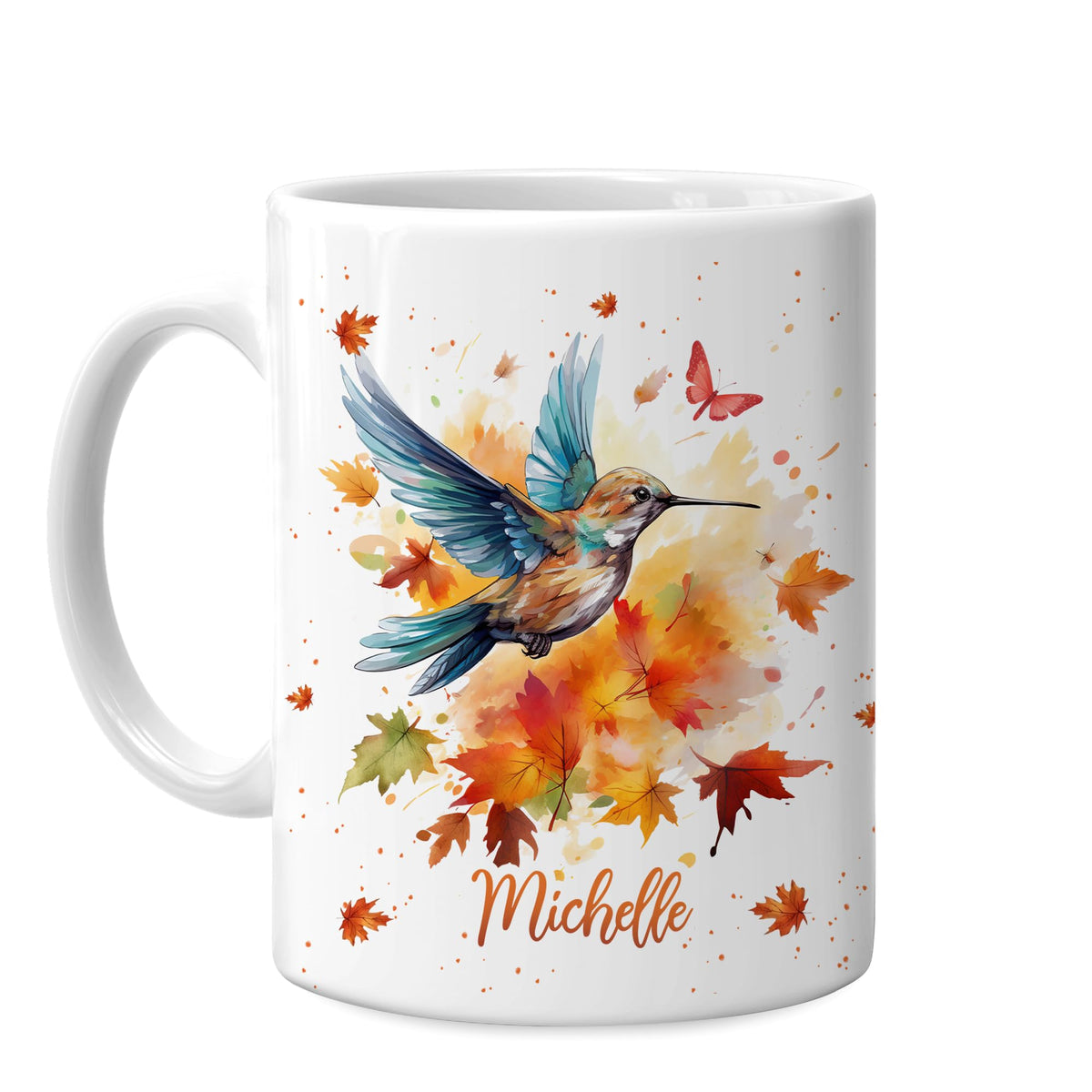 Hyturtle Fall Highland Cow Maple Leave Coffee Mug with Spoon Gift For Women