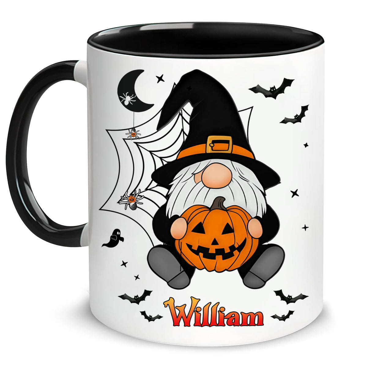 Hyturtle Cute Ghost Read Book Mug - Black Coffee Cup Ceramic Mug 15 Oz And Keychain - Book Gifts For Women Lover - Bookish Gift For Bookworm Librarian - Inspirational Librarian Present For Halloween