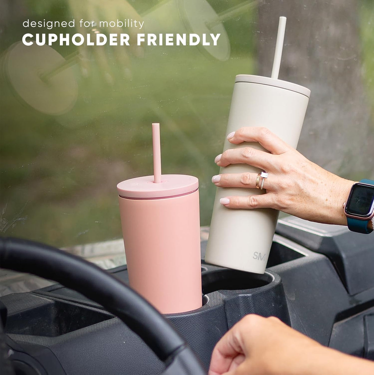 Simple Modern Iced Coffee Tumbler, Insulated | 24oz | Green