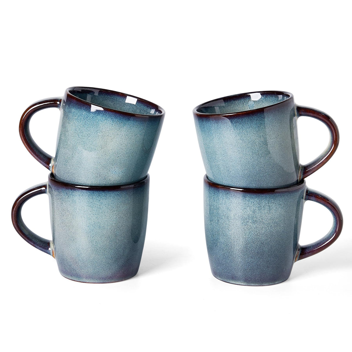 famiware Coffee Mugs Set of 6, 13 oz Mug Set, Ceramic Cup Set with Handle