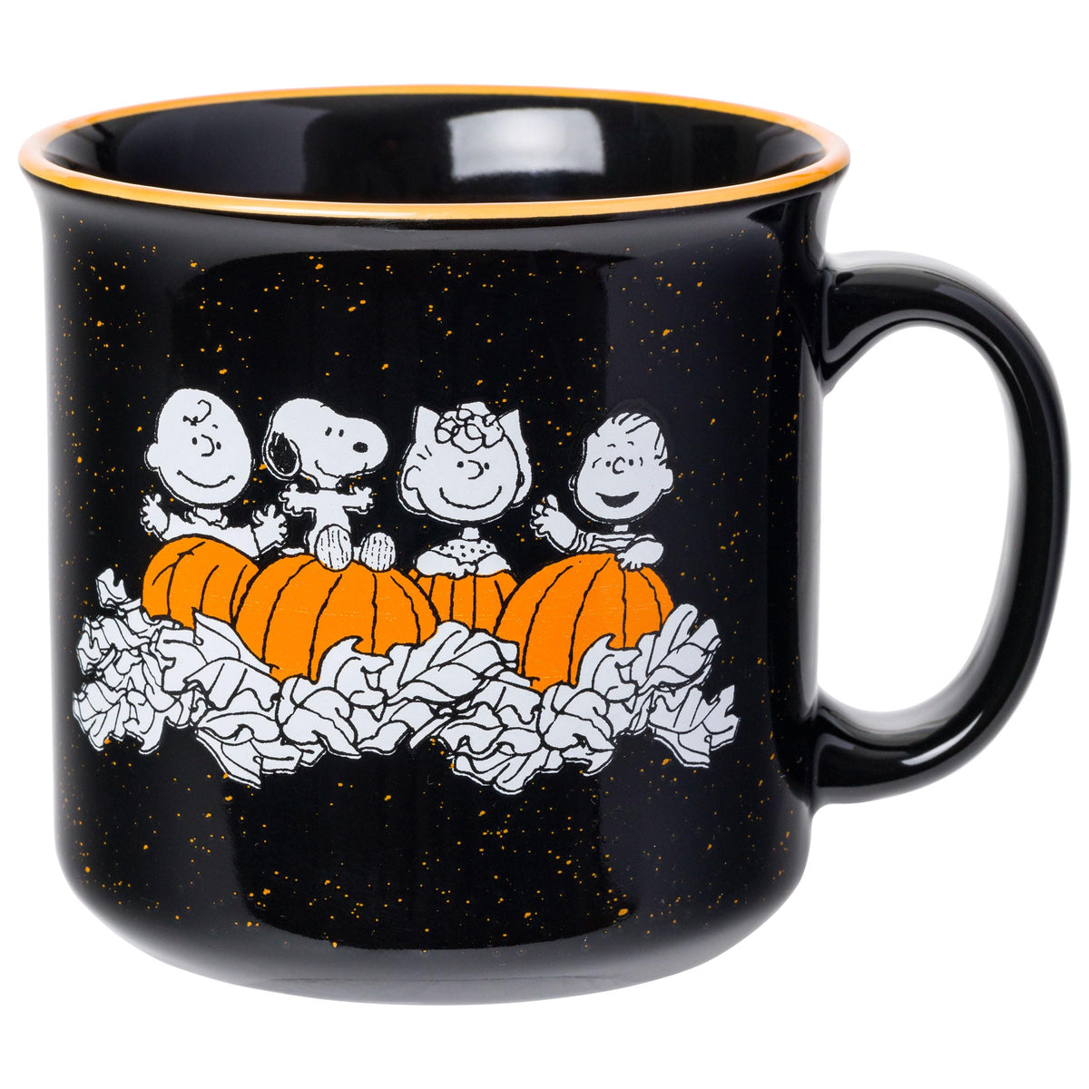 Silver Buffalo Peanuts Snoopy Fall Leaf, Wide Rim Ceramic Mug, 16oz