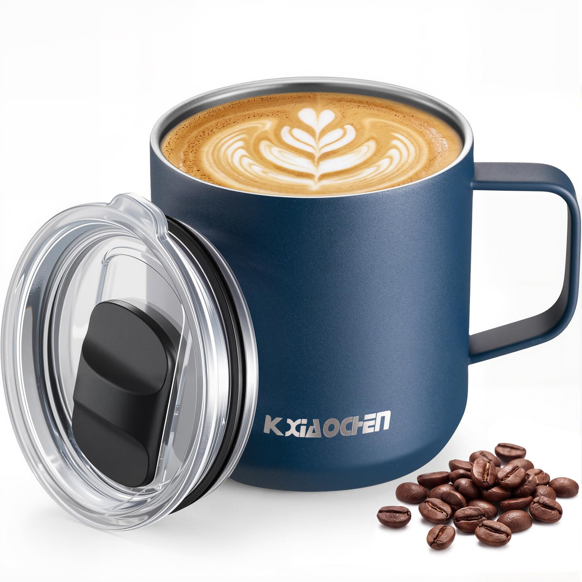 KXIAOCHEN 20 oz Insulated Coffee Mug, Coffee Cup with Lid and Wide Handle