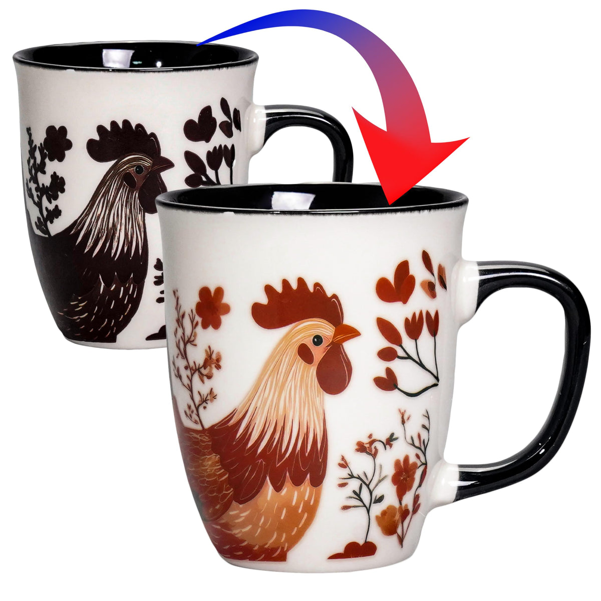Mushroom Color Changing Coffee Mug, 16oz