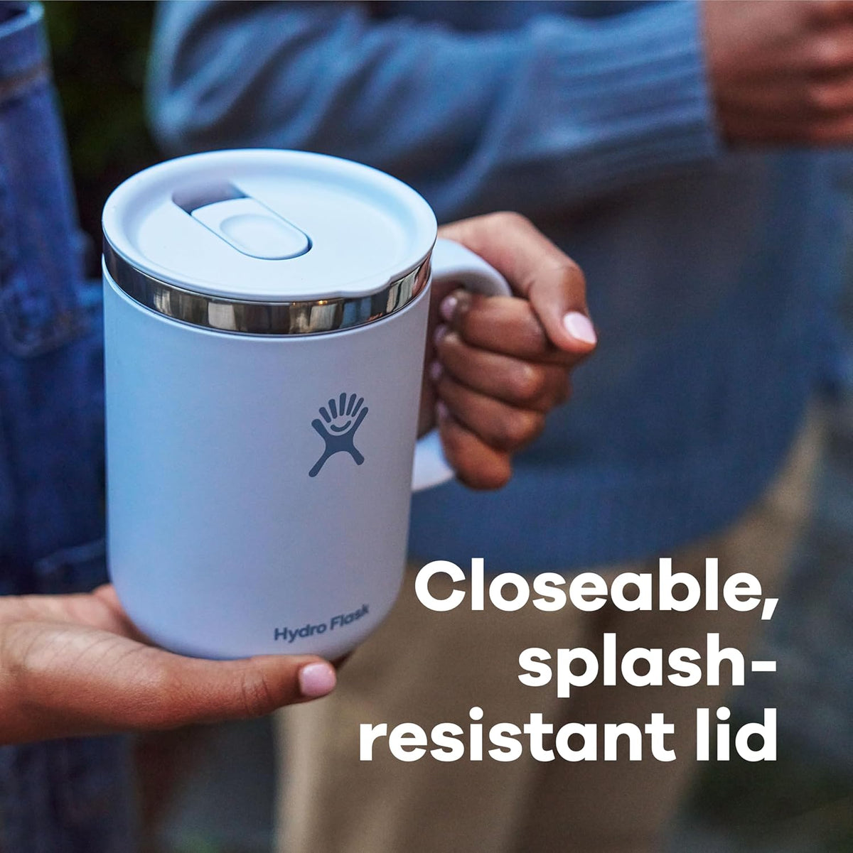 Hydro Flask Coffee Mug – Insulated Stainless Steel, Non Spill, Leak Resistant Travel Mug 12 Oz Agave Green