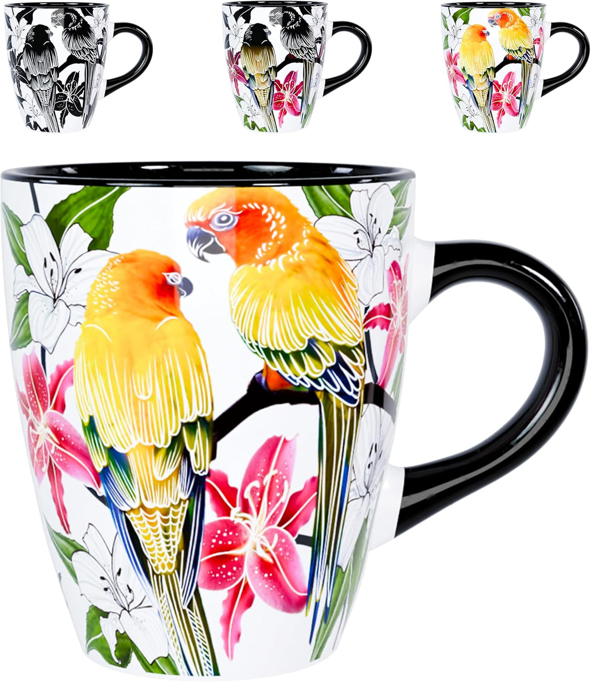 Color Changing Bird Coffee Mug 12oz – Unique Gifts for Bird Lovers