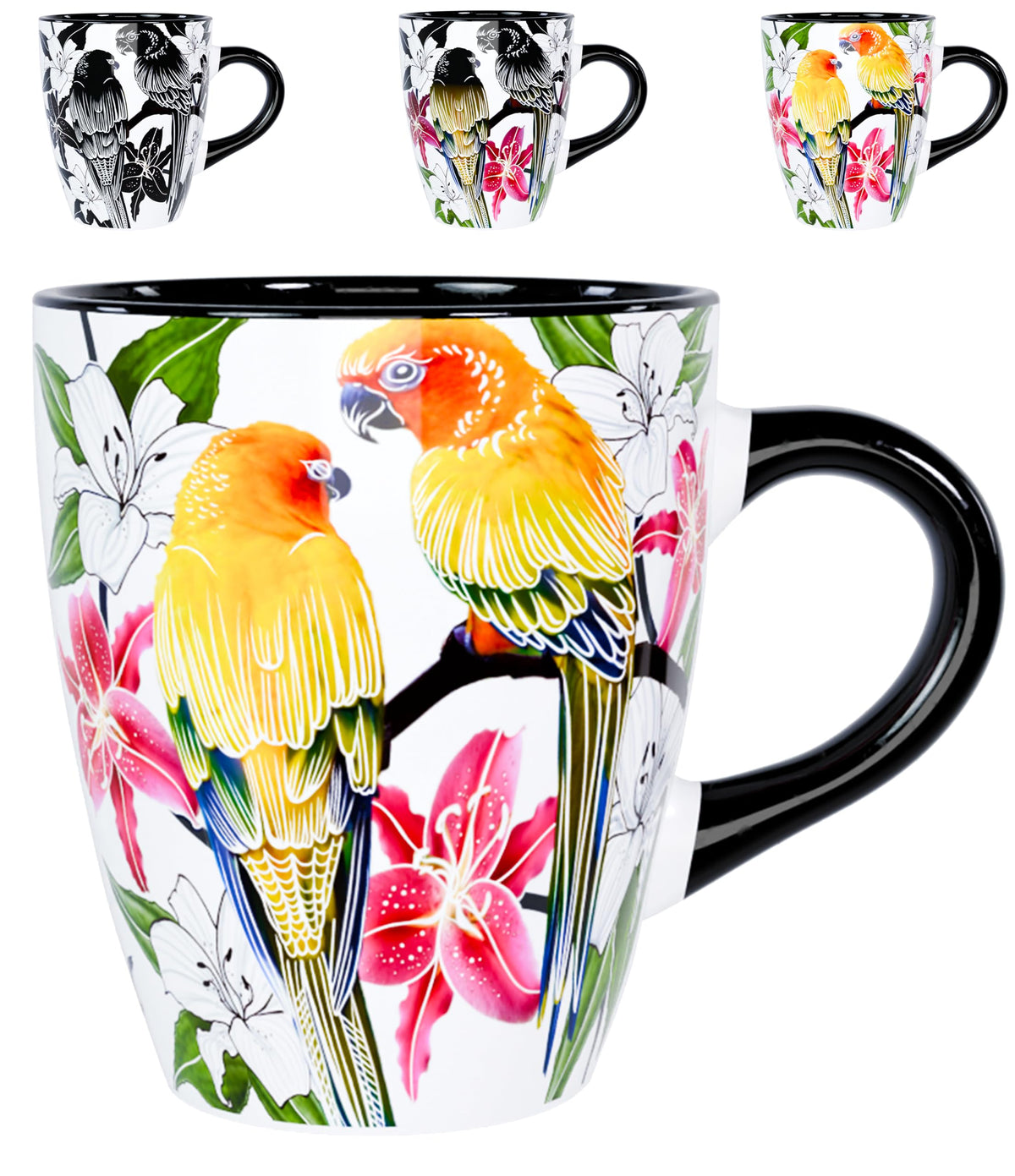 Color Changing Bird Coffee Mug 12oz – Unique Gifts for Bird Lovers