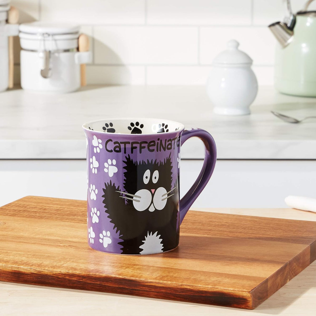 Our Name is Mud “Catffeine” Stoneware Mug, 16 oz.
