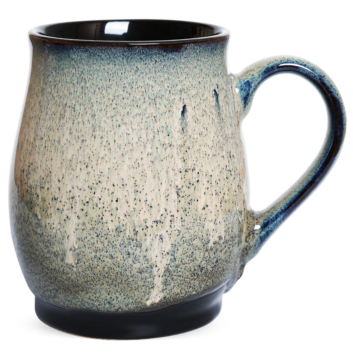 Bosmarlin Extra Large Ceramic Coffee Mug, 25 Oz, Dishwasher and Microwave Safe, Big Oversized Tea Cup for Office and Home, (Blue, 1) (25 Oz, Blue)