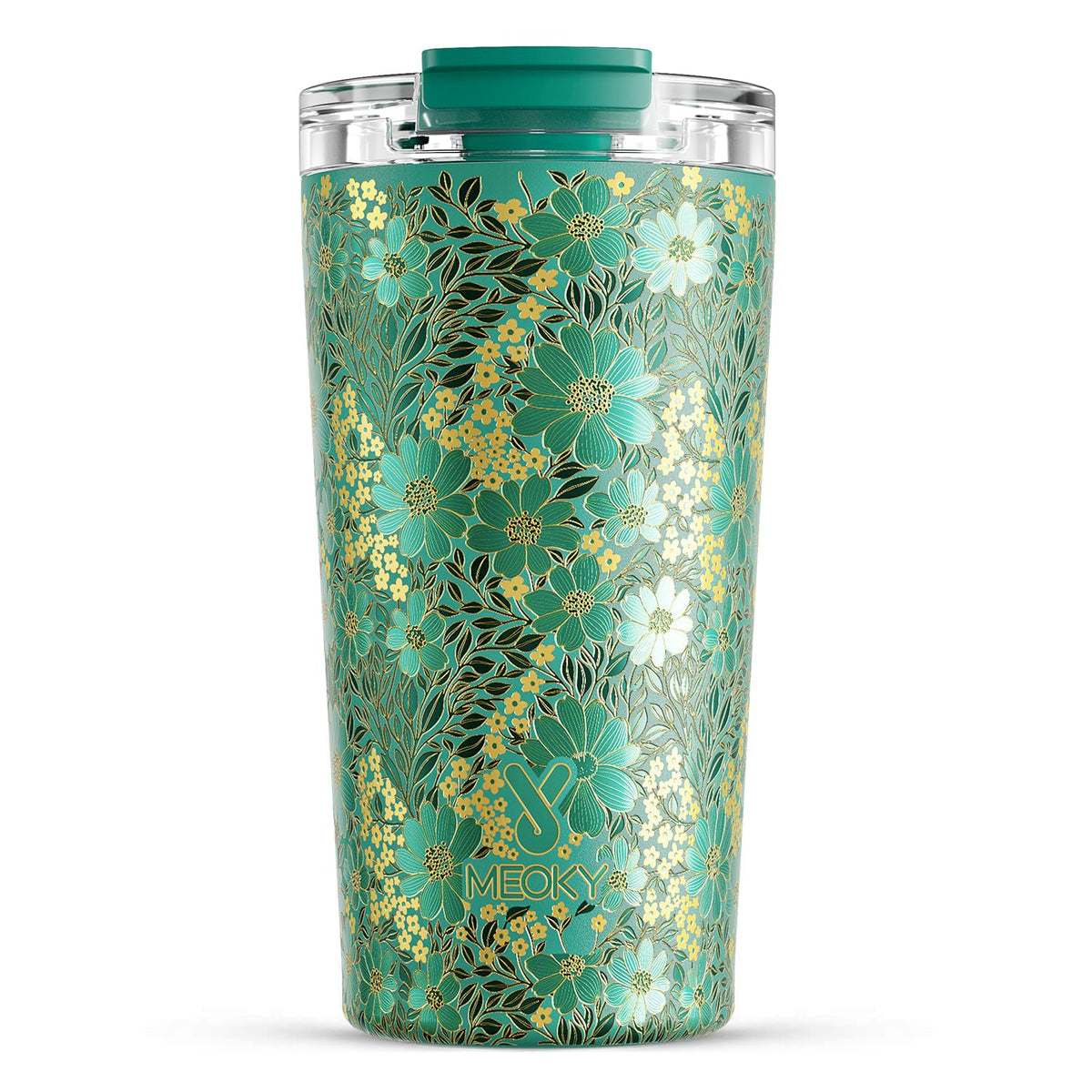 Meoky 24 oz Insulated Travel Coffee Mug: Leak Proof Lid, Night