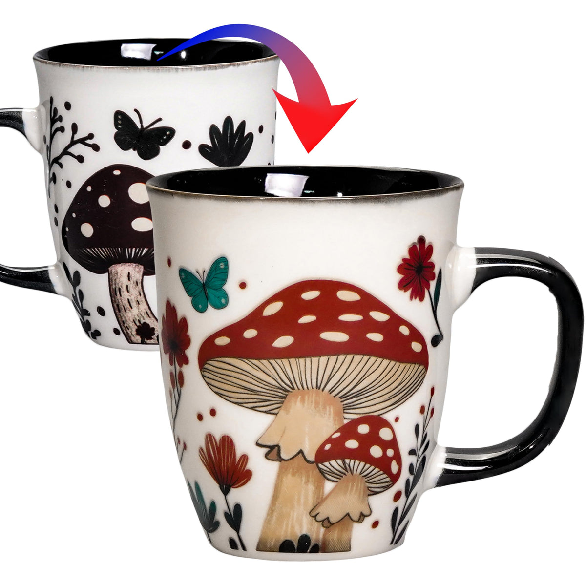 Mushroom Color Changing Coffee Mug, 16oz