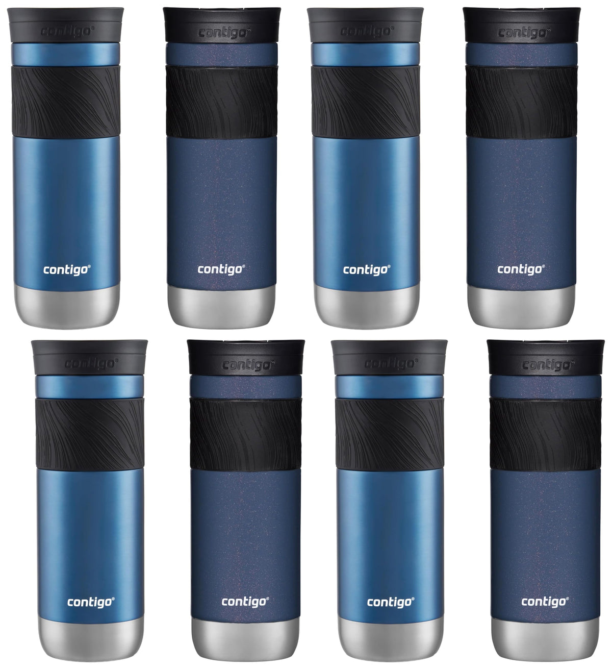 Contigo Byron 2.0 Stainless Steel Travel Mug with Snapseal Lid and Grip, 24oz, Midnight Berry, BPA Free and Leak Proof