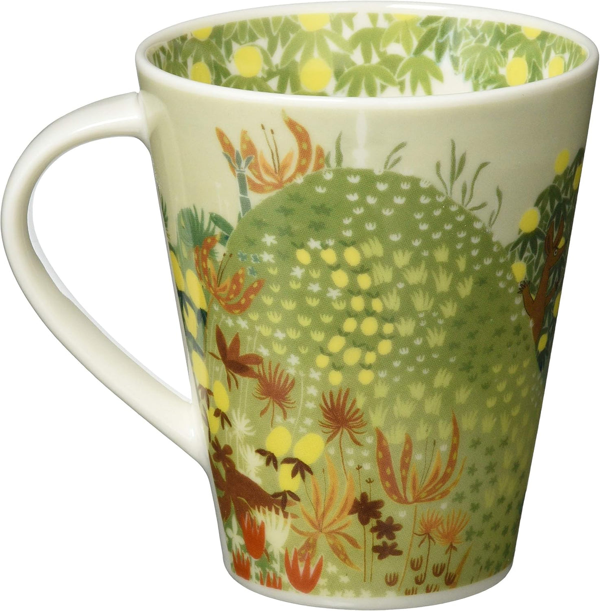 Yamaka Shoten MM3201-35 Moomin Luonto Mug, Large, 16.9 fl oz (500 ml), Hill, Green, Moomin Goods, Scandinavian, Gift, Large, Tableware, Made in Japan